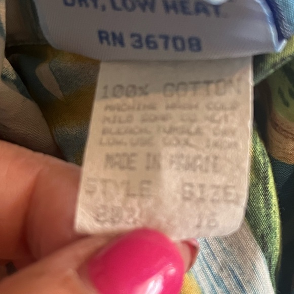 Kids Tropical Island Print Button‎ Down Shirt - Picture 5 of 7